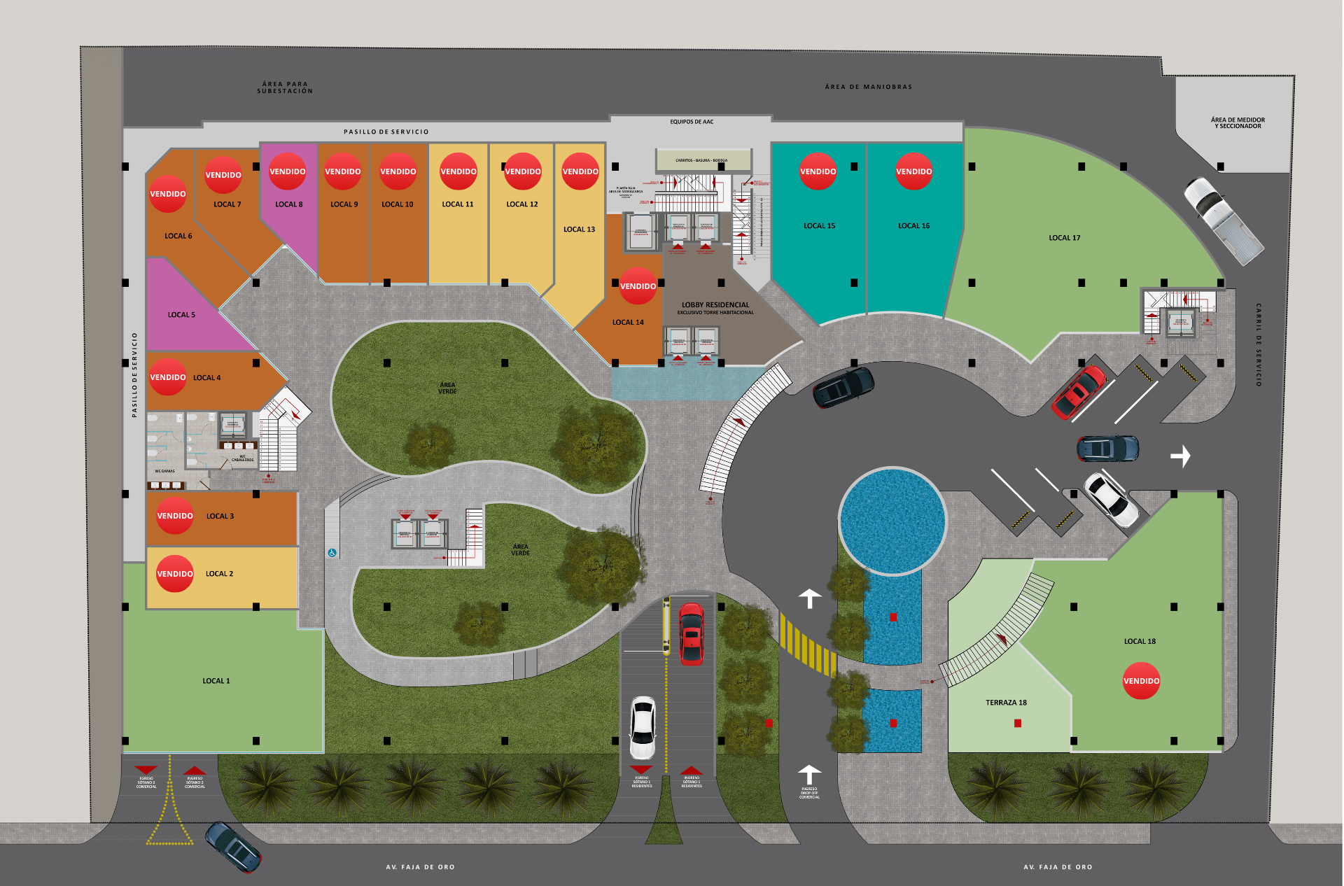 Plano Locales Piso 01