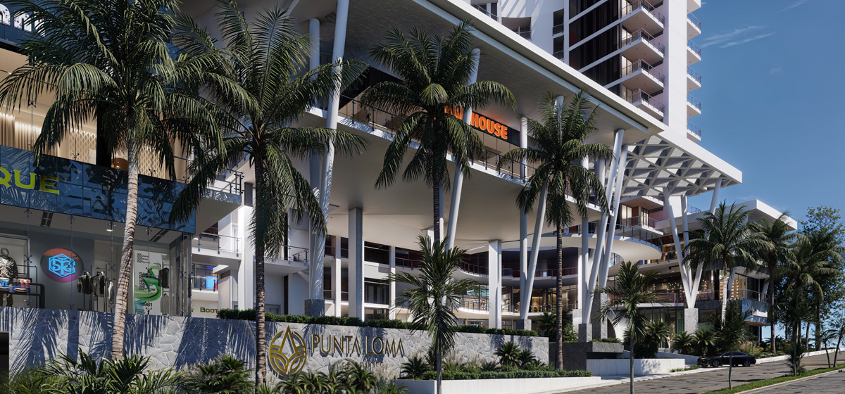 Fachada de la Plaza Comercial Punta Loma